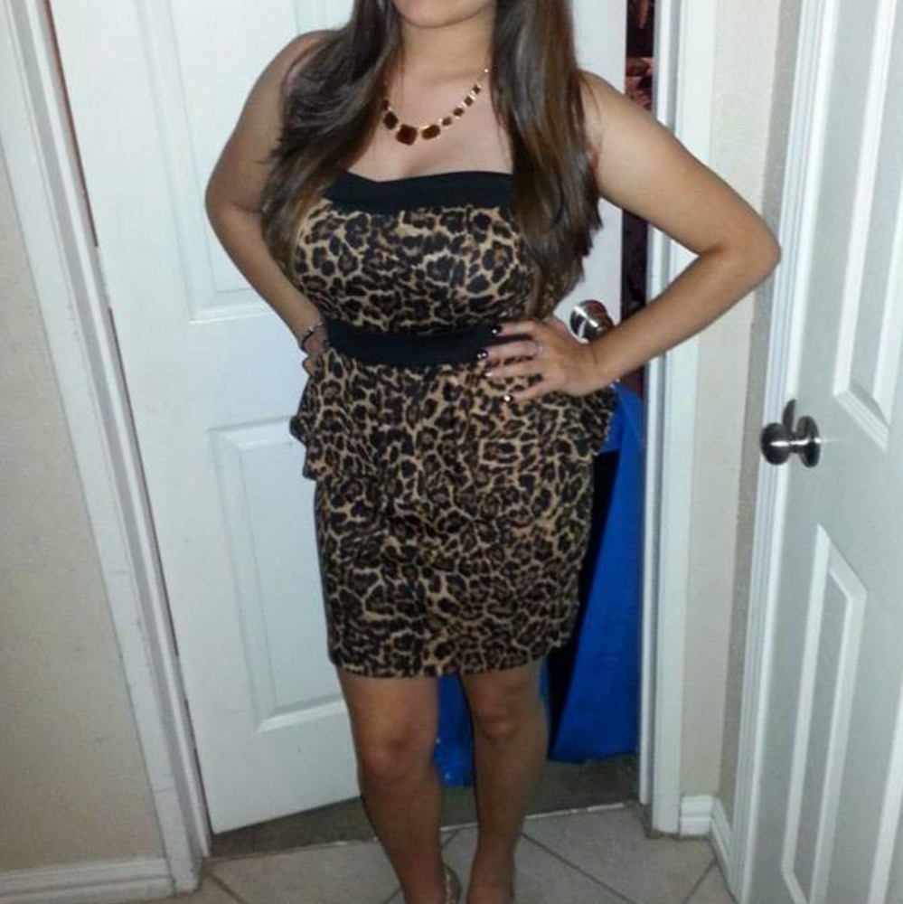 Leopard print dress